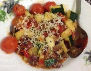 Veggies in bolognese