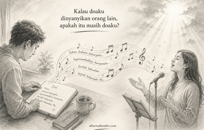 Doaku dinyanyikan, dia masih doaku.
